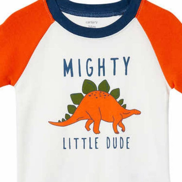 Carters Boys Dinosaur 4 Piece Set Carters Onesie Dinosaur Onesie Pants 3 Months - Picture 3 of 8